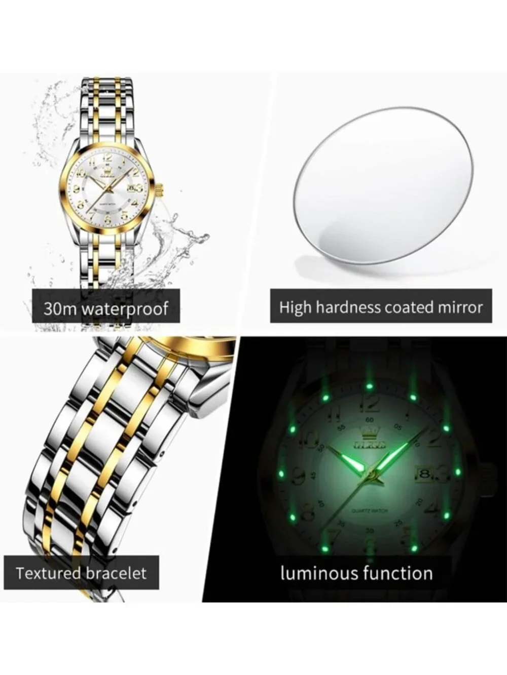 Elegant Stainless Steel Women's Dress Watch - Classic Style Wristwatch for